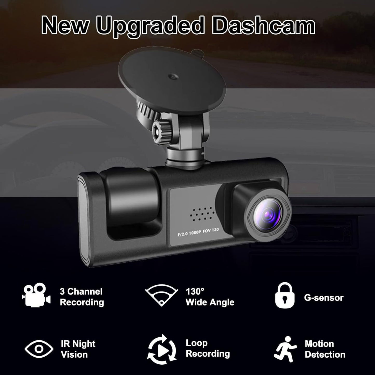 Smart Dash Cam With Night Vision